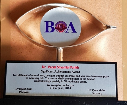 BOA Significant Achievement Award 2014