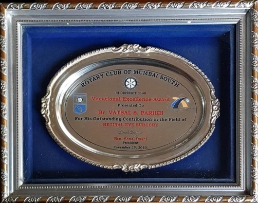 Rotary Club Of Mumbai South, Vocational Excellence Award 2010